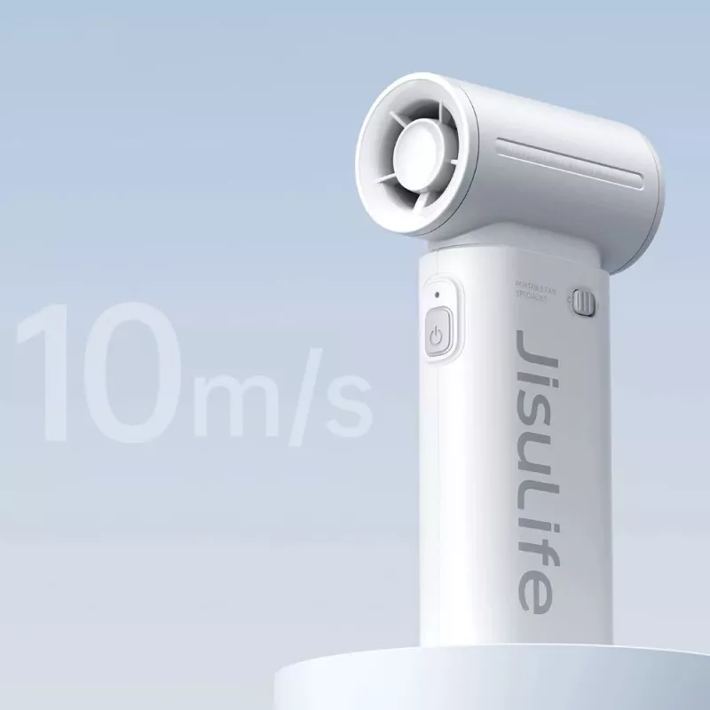 JISULIFE handheld ventilator Life9 5000mAh draagbare USB-ventilator - grijs