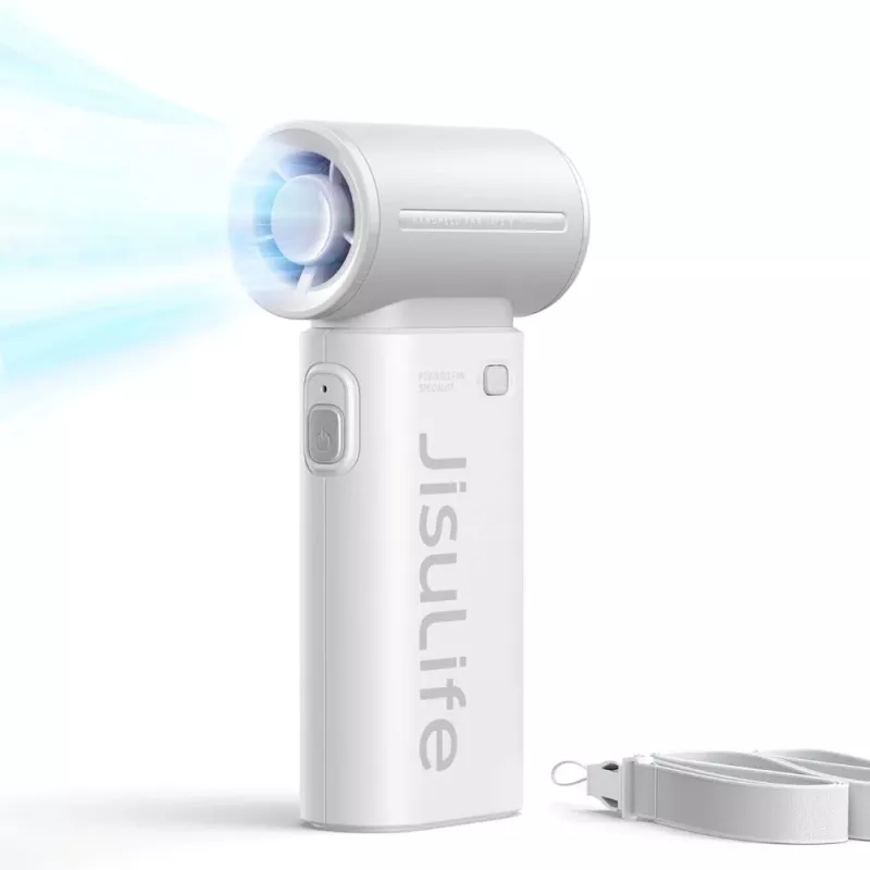 JISULIFE handheld ventilator Life9 5000mAh draagbare USB-ventilator - grijs