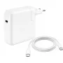 JLC 96W USB-C voeding met 2m USB-C kabel, USB PD 3.0, UK stekker, wit (bulk)