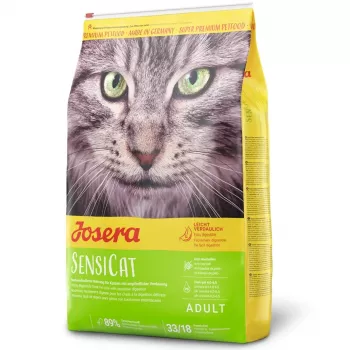 JOSERA SensiCat droogvoer voor katten met gevoelige spijsvertering, gevogelte, 400g