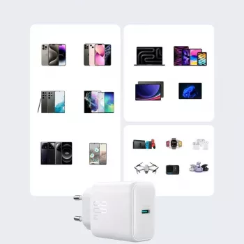 JOYROOM 10000mAh 22,5W USB-C powerbank met geïntegreerde kabel