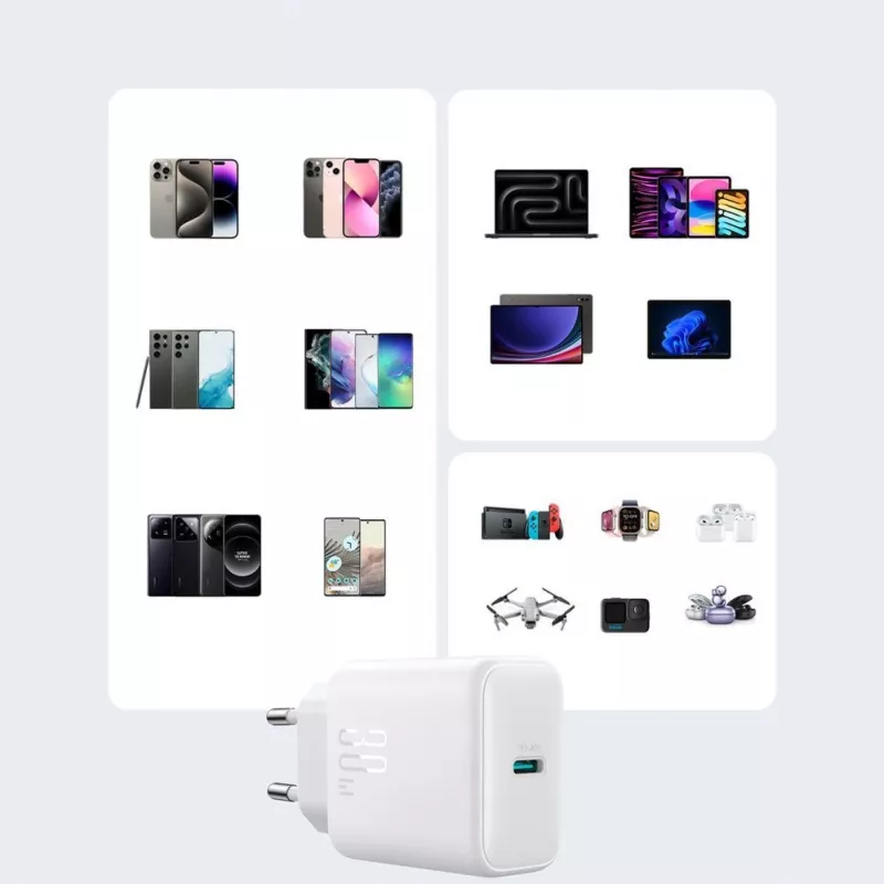 JOYROOM 10000mAh 22,5W USB-C powerbank met geïntegreerde kabel