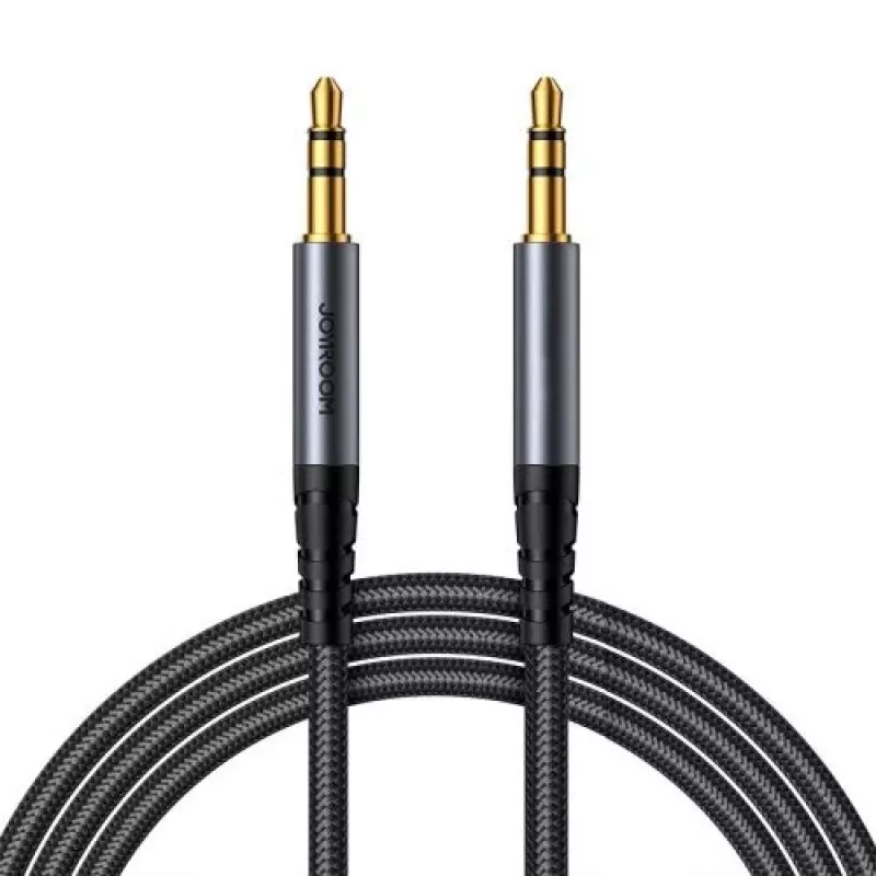 Joyroom audiokabel stereo, 3,5 mm jackstekker, 1,2 m, zwart (SY-A08)
