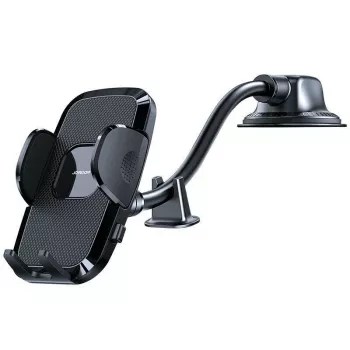 Joyroom telefoonhouder met flexibele arm voor dashboard en voorruit zwart