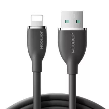JOYROOM Colorful Series USB-A naar Lightning kabel 1,2m zwart SA29-AL3