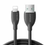 JOYROOM Colorful Series USB-A naar Lightning kabel 1,2m zwart SA29-AL3