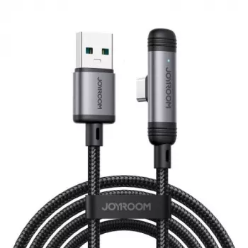 Joyroom EnjoyX Series USB-A naar USB-C 90-graden kabel A56, 3A, 480 Mbps, 1,2 m, zwart (S-A56)