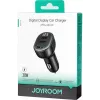 Joyroom JR-CCD04 autolader 30W 2x USB-C USB-A met digitaal display - zwart