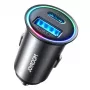 JOYROOM JR-CCN04 mini autolader 60W USB-C PD 3.0 & USB-A QC 3.0, zwart