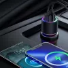 JOYROOM JR-CL10 autolader 2x USB 24W LED-achtergrondverlichting zwart