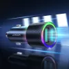 JOYROOM JR-CL10 autolader 2x USB 24W LED-achtergrondverlichting zwart