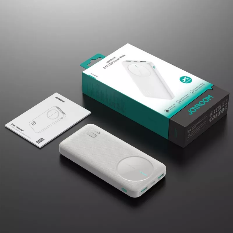 Joyroom JR-PBF12 powerbank 10000mAh 2.4A dual USB-A USB-C wit