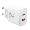 JOYROOM JR-TCF05 Flash 20W USB-C PD-lader met USB-C-naar-Lightning-kabel 1m wit