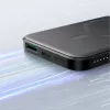 JOYROOM JR-W020 mini powerbank 5000mAh 20W USB-A USB-C draadloos opladen - zwart + USB-C-kabel