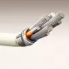 JOYROOM S-A53 USB-A naar USB-C kabel met fluorescerende tip 1,2 m beige