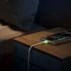 JOYROOM S-A53 USB-A naar USB-C kabel met fluorescerende tip 1,2 m beige