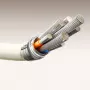 JOYROOM S-A53 USB-A naar USB-C kabel met fluorescerende tip 1,2 m beige