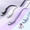 JOYROOM S-AC027A141B 1,2 m USB-A naar Lightning gevlochten kabel, zwart
