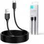 JOYROOM S-UC027A9 USB-A naar USB-C kabel 2M zwart 3A snelladen & gegevenssynchronisatie