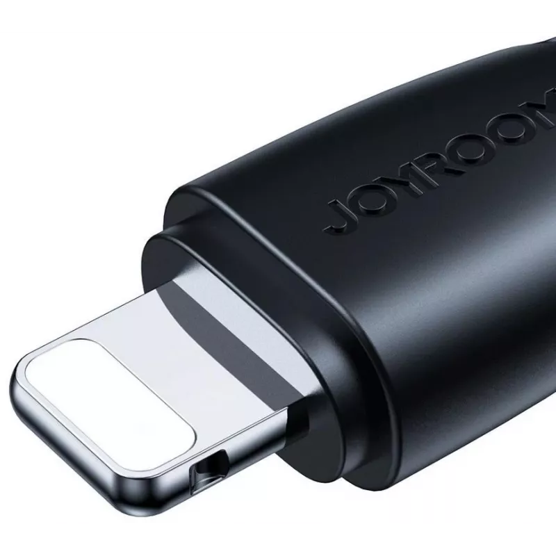 JOYROOM S-UL012A11 USB-A naar Lightning gevlochten kabel 1,2 m zwart