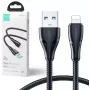 JOYROOM S-UL012A11 USB-A naar Lightning gevlochten kabel 1,2 m zwart