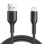 Joyroom SA26-AL3 USB-A naar Lightning Flash Charge kabel, 3A, 1m, zwart