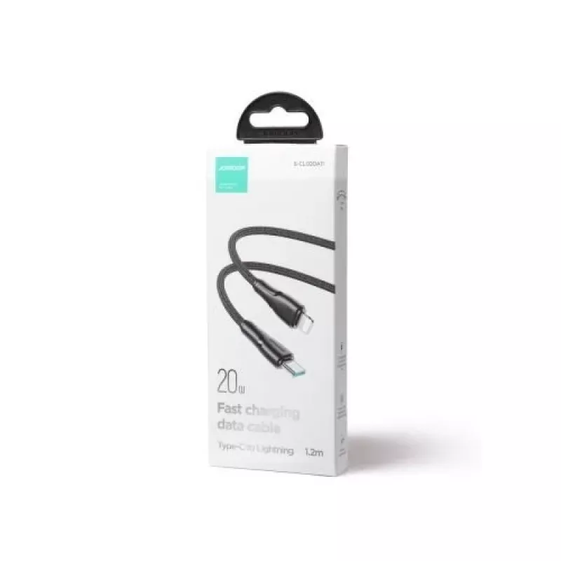 Joyroom Surpass Series USB-C naar Lightning snellade- en datakabel 20W PD, 1,2m, zwart (S-CL020A11)