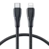 Joyroom Surpass Series USB-C naar Lightning snellade- en datakabel 20W PD, 1,2m, zwart (S-CL020A11)