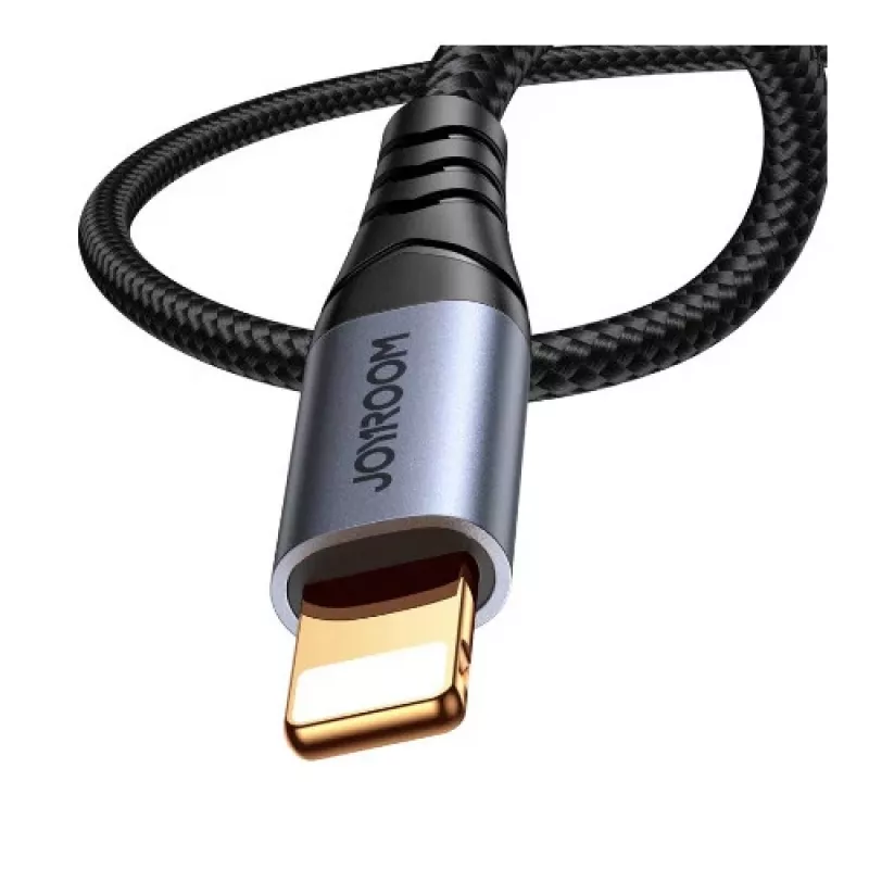 JOYROOM SY-A06 Lightning naar 3,5-mm audio-adapterkabel, 1,2 m, zwart