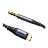 JOYROOM SY-A06 Lightning naar 3,5-mm audio-adapterkabel, 1,2 m, zwart