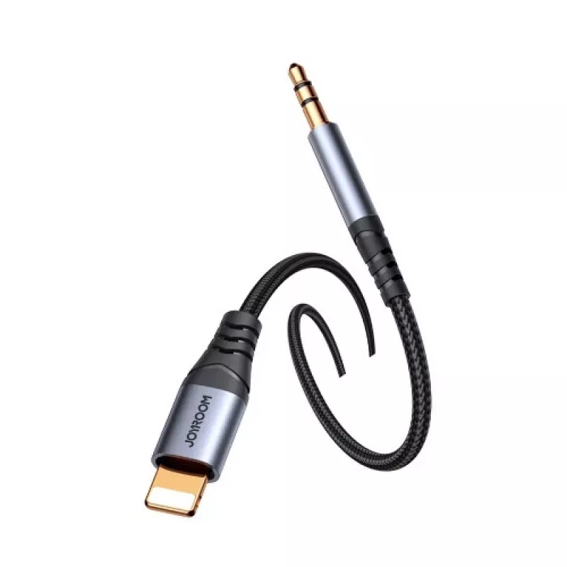 JOYROOM SY-A06 Lightning naar 3,5-mm audio-adapterkabel, 1,2 m, zwart