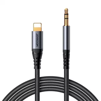 JOYROOM SY-A06 Lightning naar 3,5-mm audio-adapterkabel, 1,2 m, zwart