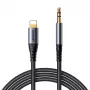 JOYROOM SY-A06 Lightning naar 3,5-mm audio-adapterkabel, 1,2 m, zwart