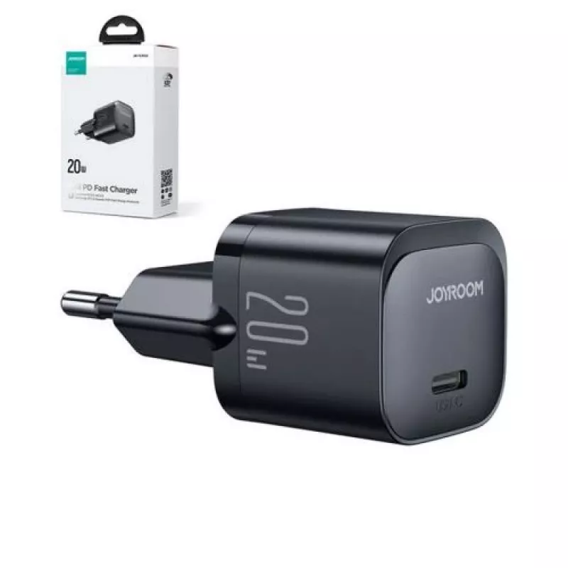 Joyroom Reisoplader Mini Type-C, PD 20W, Zwart (JR-TCF02)