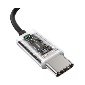 Joyroom TYPE-C Serie JR-EC07 USB-C in-ear hoofdtelefoon metaal zwart