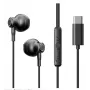 Joyroom TYPE-C Serie JR-EC07 USB-C in-ear hoofdtelefoon metaal zwart