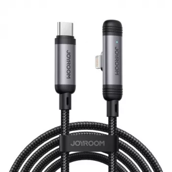 JOYROOM Type-C naar Lightning EnjoyX Series 90° kabel A56, 30W, 480Mbps, 1,2m, zwart (S-A56)