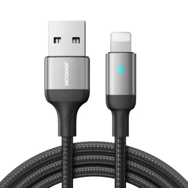Joyroom USB-A naar Lightning kabel, 2,4A, 1,2m, zwart (S-UL012A10)