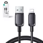 Joyroom USB-A naar Lightning kabel Multi-Color serie A14, 480Mbit/s, 2,4A, 1,2m, zwart (S-AL012A14B)