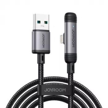 Joyroom USB-A naar Lightning EnjoyX Series 90 graden kabel A56, 3A, 480Mbps, 1,2m, zwart (S-A56)