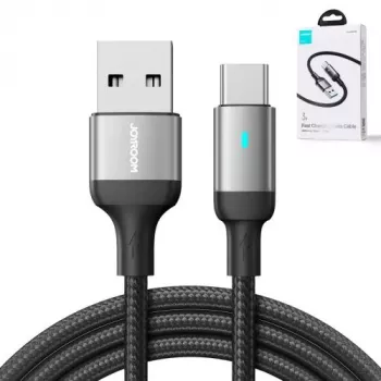 JOYROOM USB-A naar USB-C datakabel, 3A, 1,2m, zwart (S-UC027A10)
