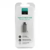 Joyroom USB-C stekker naar USB-A bus adapter Mini S-H151 zilver