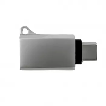Joyroom USB-C stekker naar USB-A bus adapter Mini S-H151 zilver