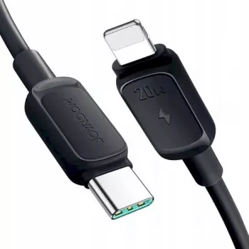 JOYROOM USB-C naar Lightning kabel Multi-Color serie A14, 20W, 480 Mbps, 1,2 m, zwart (S-CL020A111B)