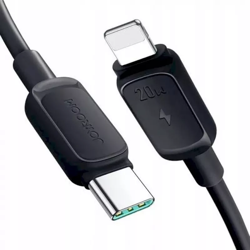 JOYROOM USB-C naar Lightning kabel Multi-Color serie A14, 20W, 480 Mbps, 1,2 m, zwart (S-CL020A111B)