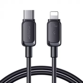 JOYROOM USB-C naar Lightning kabel Multi-Color serie A14, 20W, 480 Mbps, 1,2 m, zwart (S-CL020A111B)