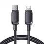 JOYROOM USB-C naar Lightning kabel Multi-Color serie A14, 20W, 480 Mbps, 1,2 m, zwart (S-CL020A111B)
