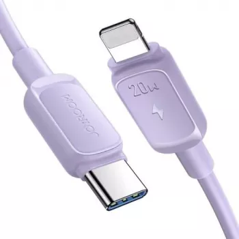 JOYROOM USB-C naar Lightning-kabel Multi-Color serie A14, 20W PD, 480 Mbps, 1,2 m, paars (S-CL020A11P)