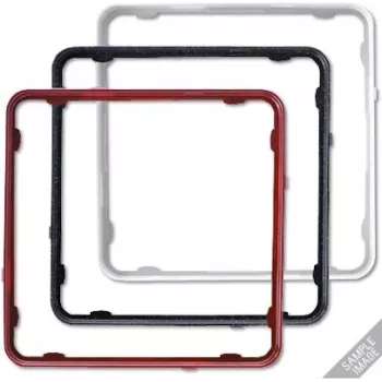 Jung CDP 81 BLM afdekraam, 1-voudig, zwart, glanzend, 3 stuks