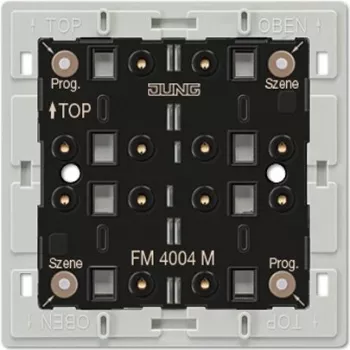JUNG FM4004M draadloze wandzendermodule, 4-kanaals, EnOcean 868,3 MHz, batterijloos